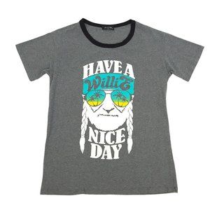 Zutter Have A Willie Nice Day T Shirt Womens Size S Ring Tee Nelson Short Sleeve